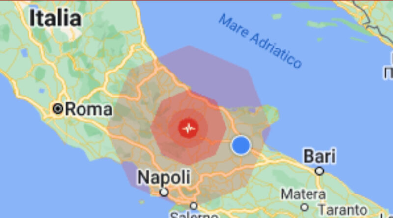 Molise: Terremoto a Limosano(cb) magnitudo 5.8 si è sentito anche nel foggiano