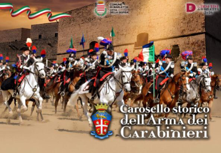 Barletta:La Disfida 2026 accoglie il Carosello storicodell’Arma dei Carabinieri 1 0983DC46 2C7A 4F3F AA7F 2308F8AC840E